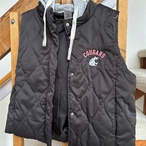 WSU Cougars GameDay Couture Women's Black Quilted Vest